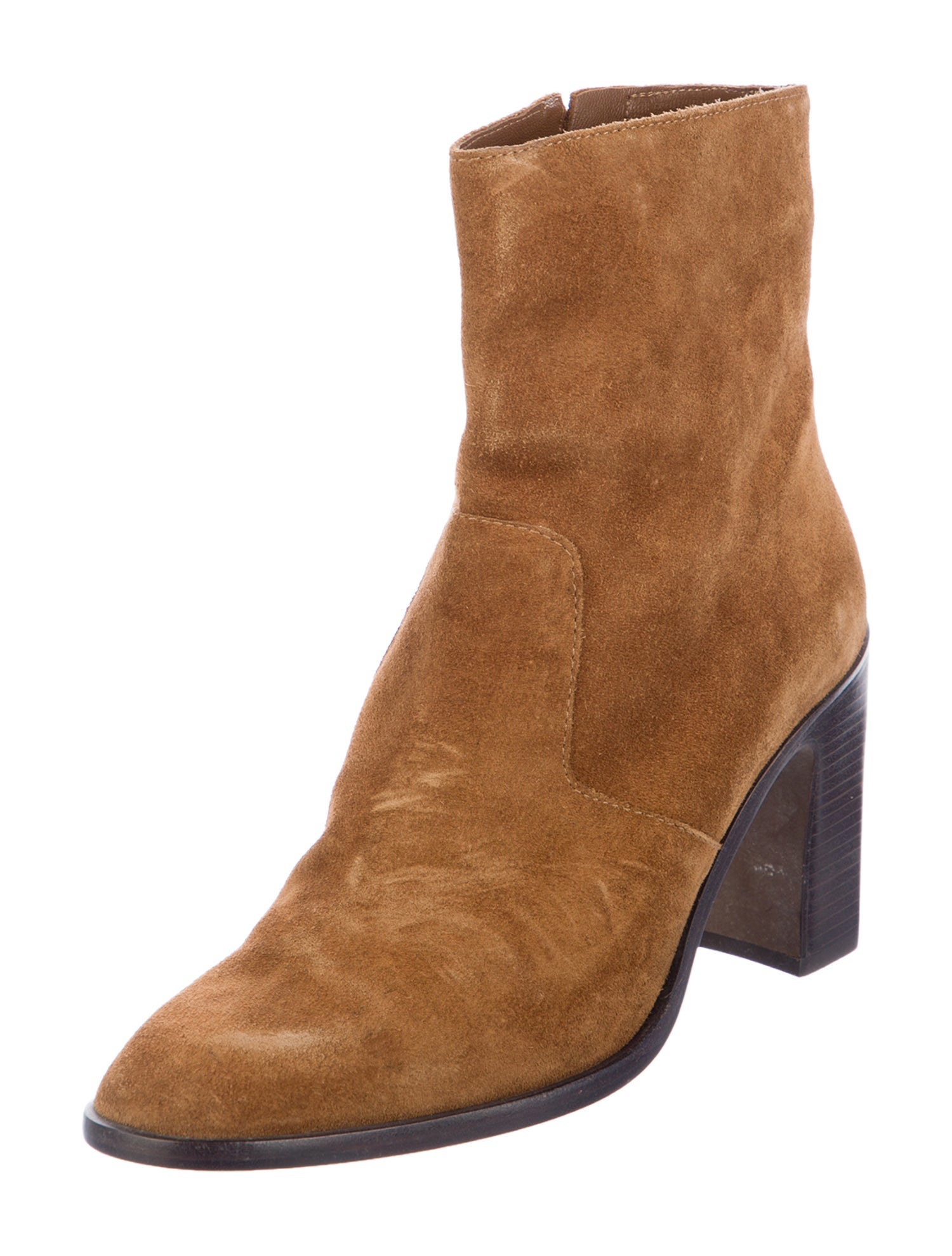 Loeffler Randall Suede Colorblock Pattern Boots