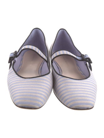 Loeffler Randall Canvas Printed Mary Jane Flats