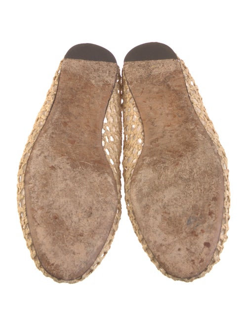 Loeffler Randall Raffia Bow Accents Mary Jane Flats