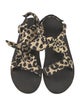 Loeffler Randall Animal Print Bow Accents Sandals