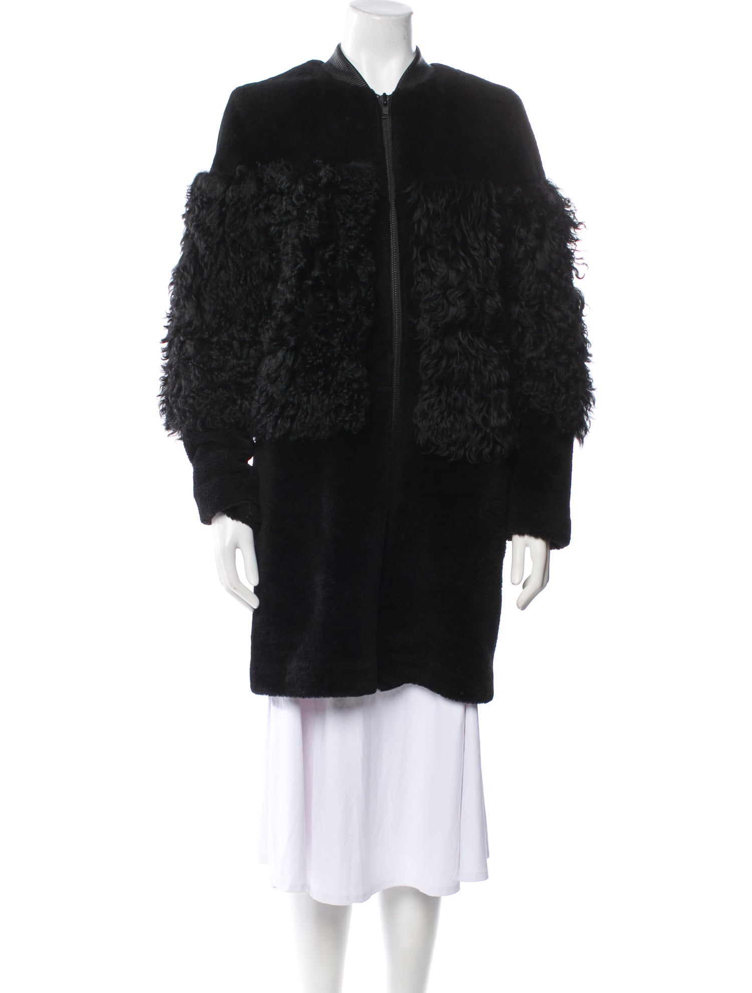 Loeffler Randall Shearling Fur Coat