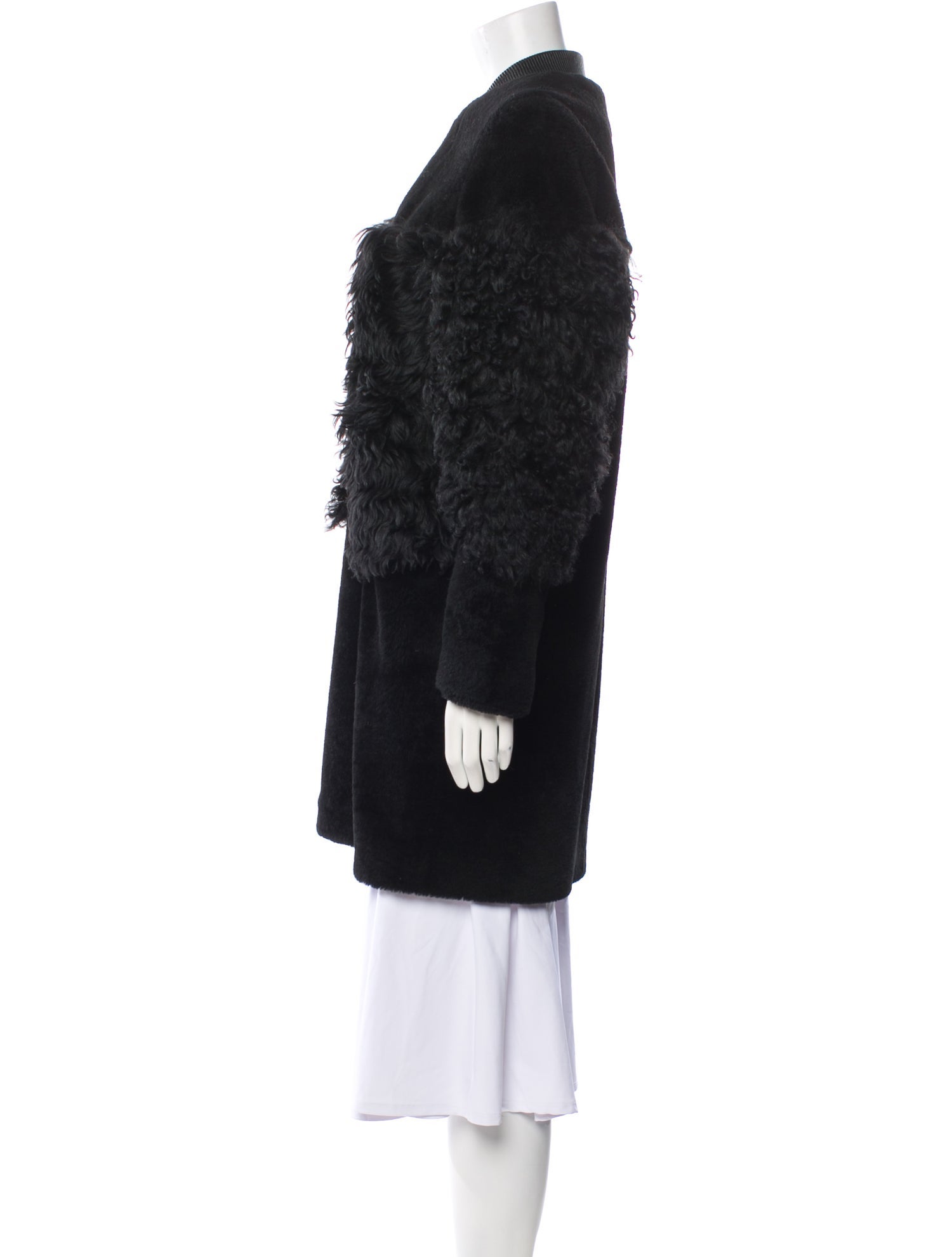 Loeffler Randall Shearling Fur Coat