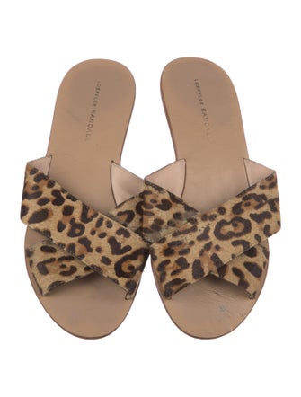 Loeffler Randall Ponyhair Animal Print Slides