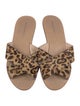Loeffler Randall Ponyhair Animal Print Slides