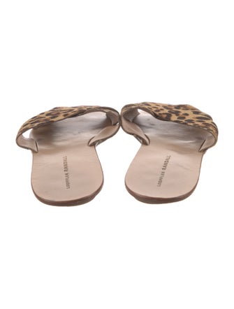 Loeffler Randall Ponyhair Animal Print Slides