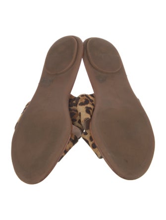 Loeffler Randall Ponyhair Animal Print Slides