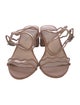 Loeffler Randall Leather Scalloped Accent Sandals