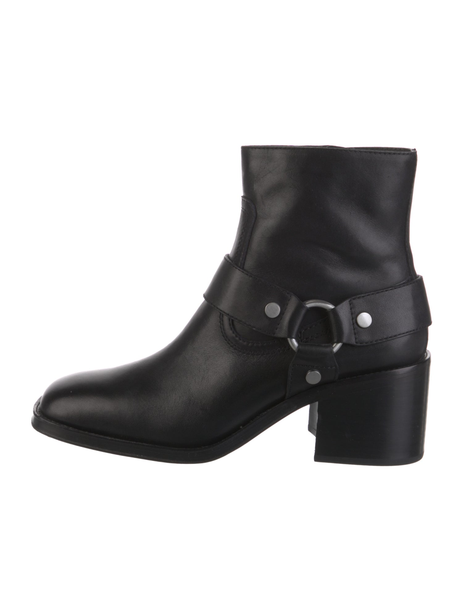 Loeffler Randall Leather Moto Boots