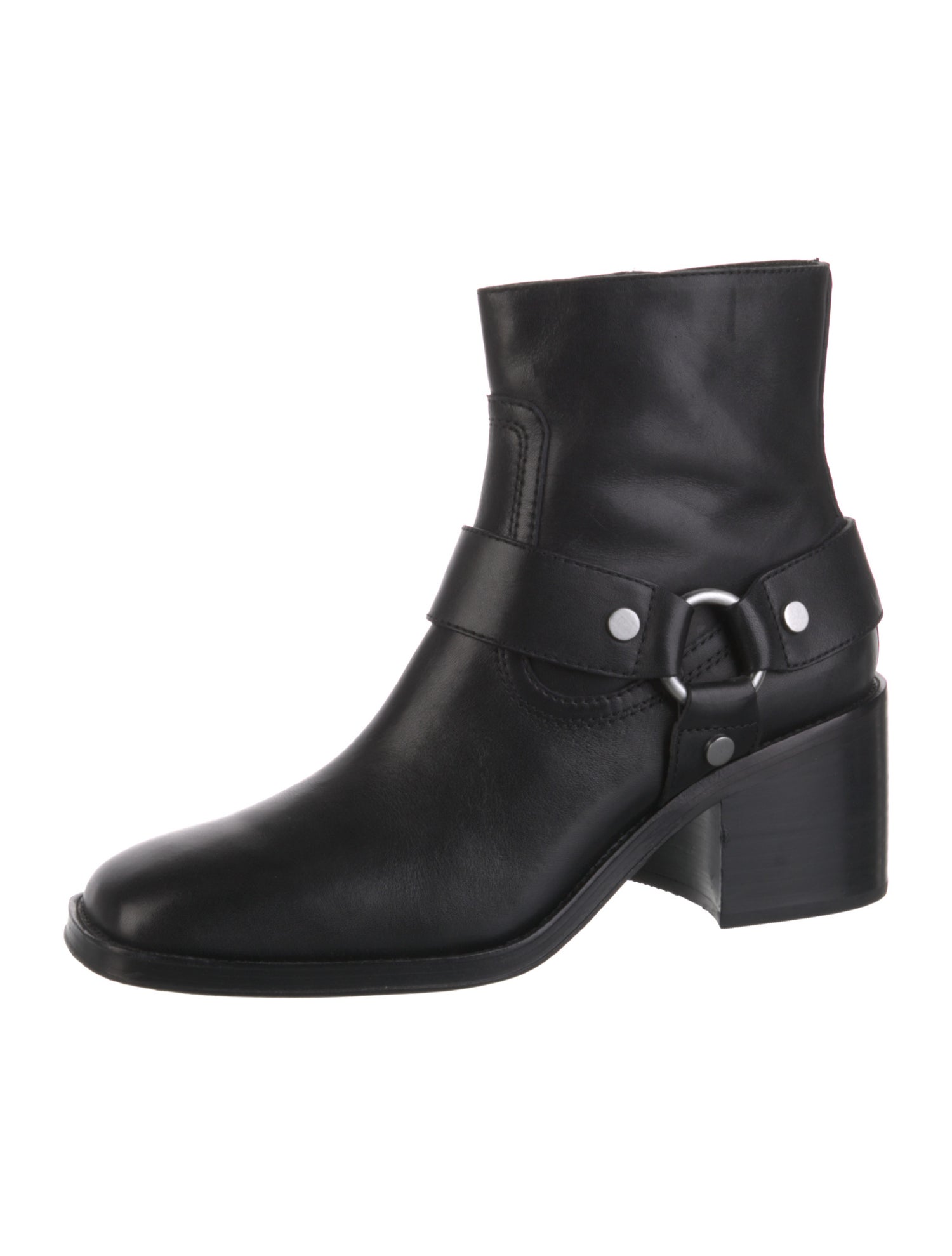 Loeffler Randall Leather Moto Boots