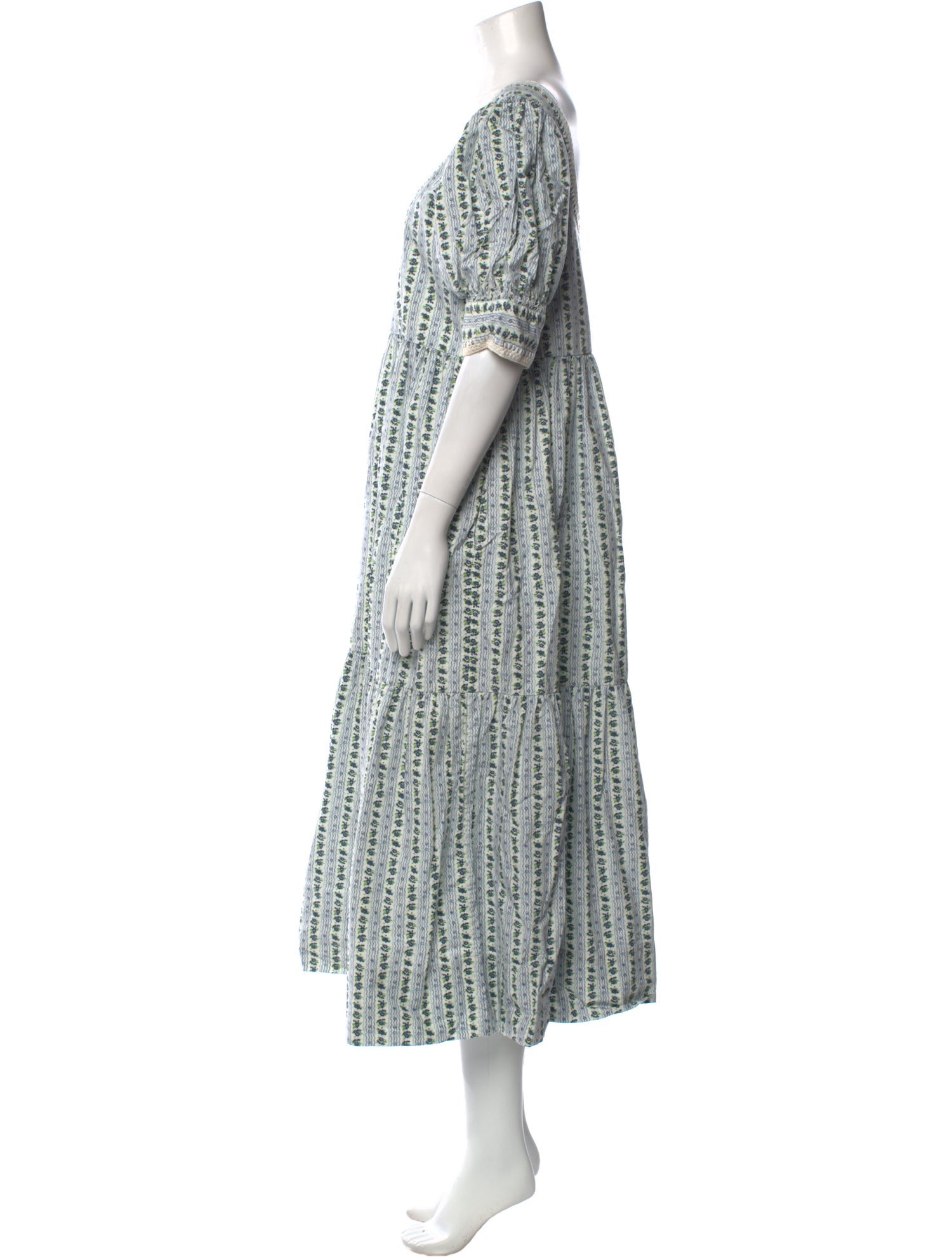 Loeffler Randall Striped Long Dress