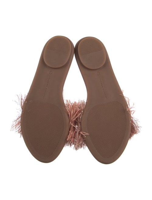 Loeffler Randall Leather Floral Print Slides