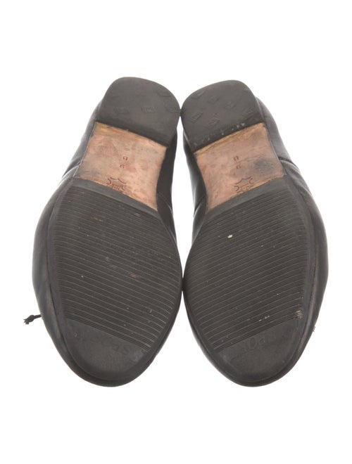 Loeffler Randall Leather Bow Accents Mary Jane Flats