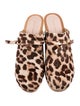 Loeffler Randall Ponyhair Animal Print Mules