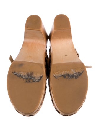 Loeffler Randall Ponyhair Animal Print Mules