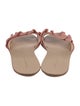 Loeffler Randall Suede Ruffle Embellishment Slides
