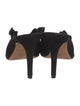 Loeffler Randall Suede Ruffle Embellishment Mules