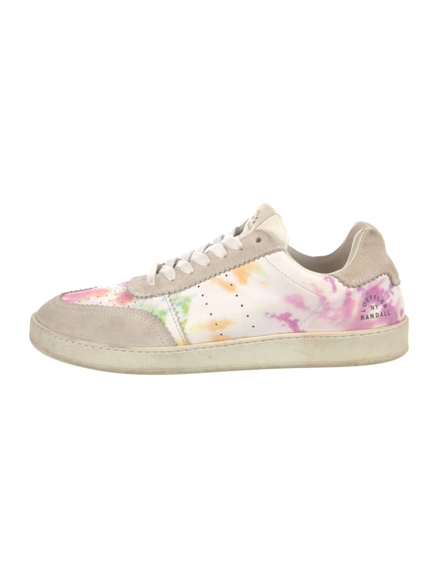 Loeffler Randall Leather Tie-Dye Print Sneakers