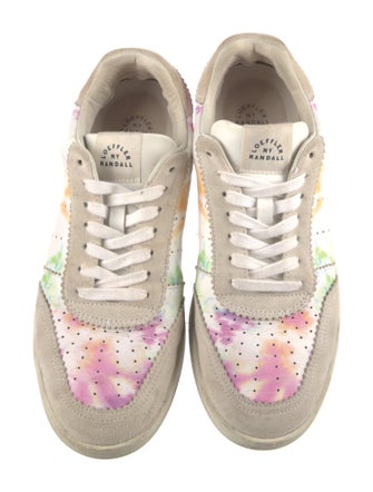 Loeffler Randall Leather Tie-Dye Print Sneakers
