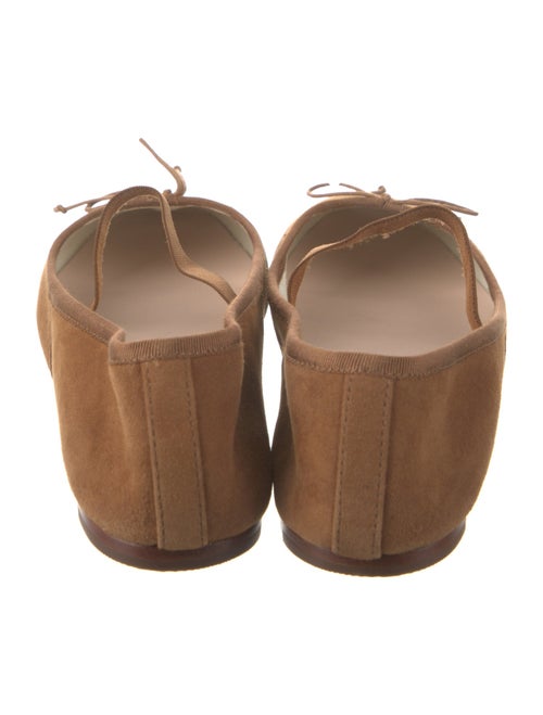 Loeffler Randall Suede Bow Accents Mary Jane Flats