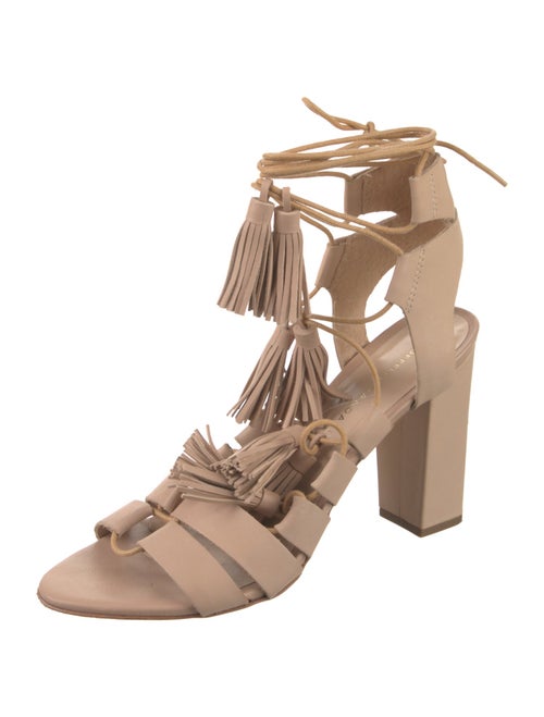 Loeffler Randall Leather Tassel Accents Gladiator Sandals