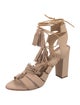 Loeffler Randall Leather Tassel Accents Gladiator Sandals