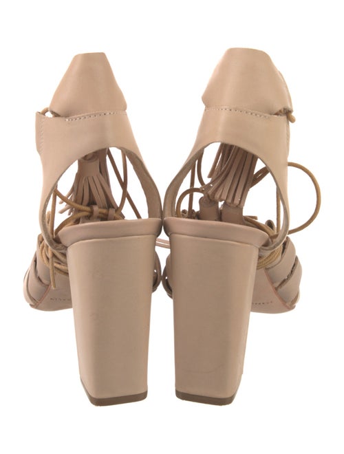 Loeffler Randall Leather Tassel Accents Gladiator Sandals