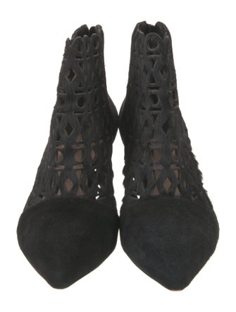 Loeffler Randall Suede Cutout Accent Pumps