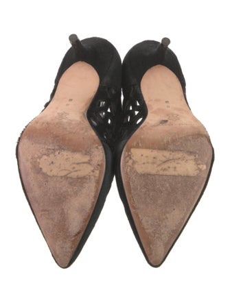 Loeffler Randall Suede Cutout Accent Pumps