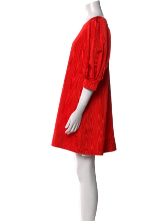 Loeffler Randall Scoop Neck Mini Dress