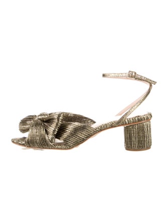 Loeffler Randall Metal Bow Accents Sandals