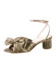 Loeffler Randall Metal Bow Accents Sandals