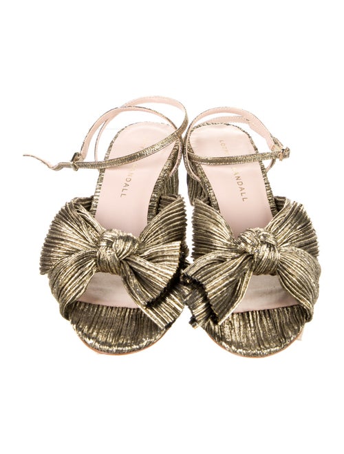 Loeffler Randall Metal Bow Accents Sandals