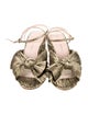 Loeffler Randall Metal Bow Accents Sandals