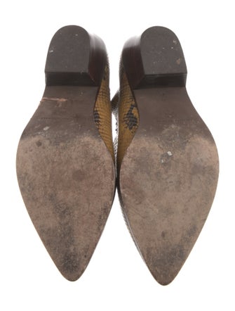 Loeffler Randall Snakeskin Animal Print Chelsea Boots