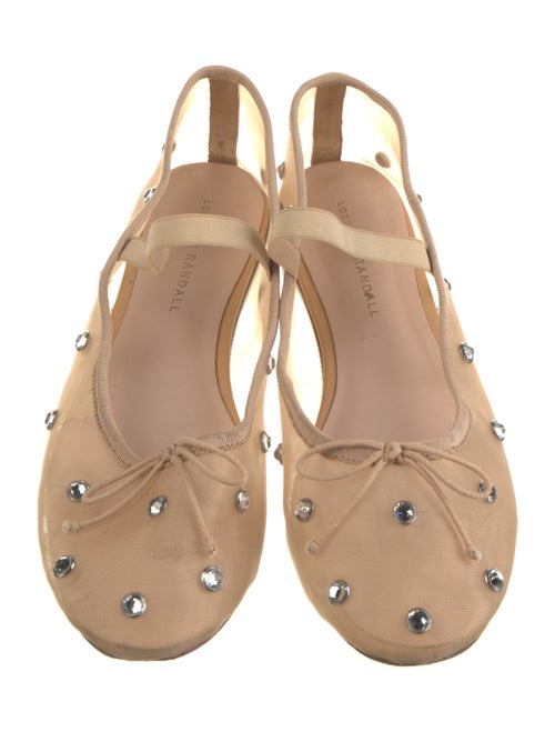 Loeffler Randall Mesh Crystal Embellishments Ballet Flats