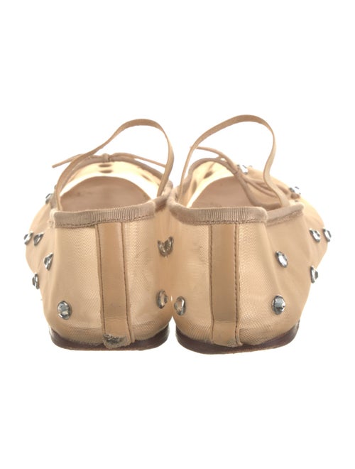 Loeffler Randall Mesh Crystal Embellishments Ballet Flats