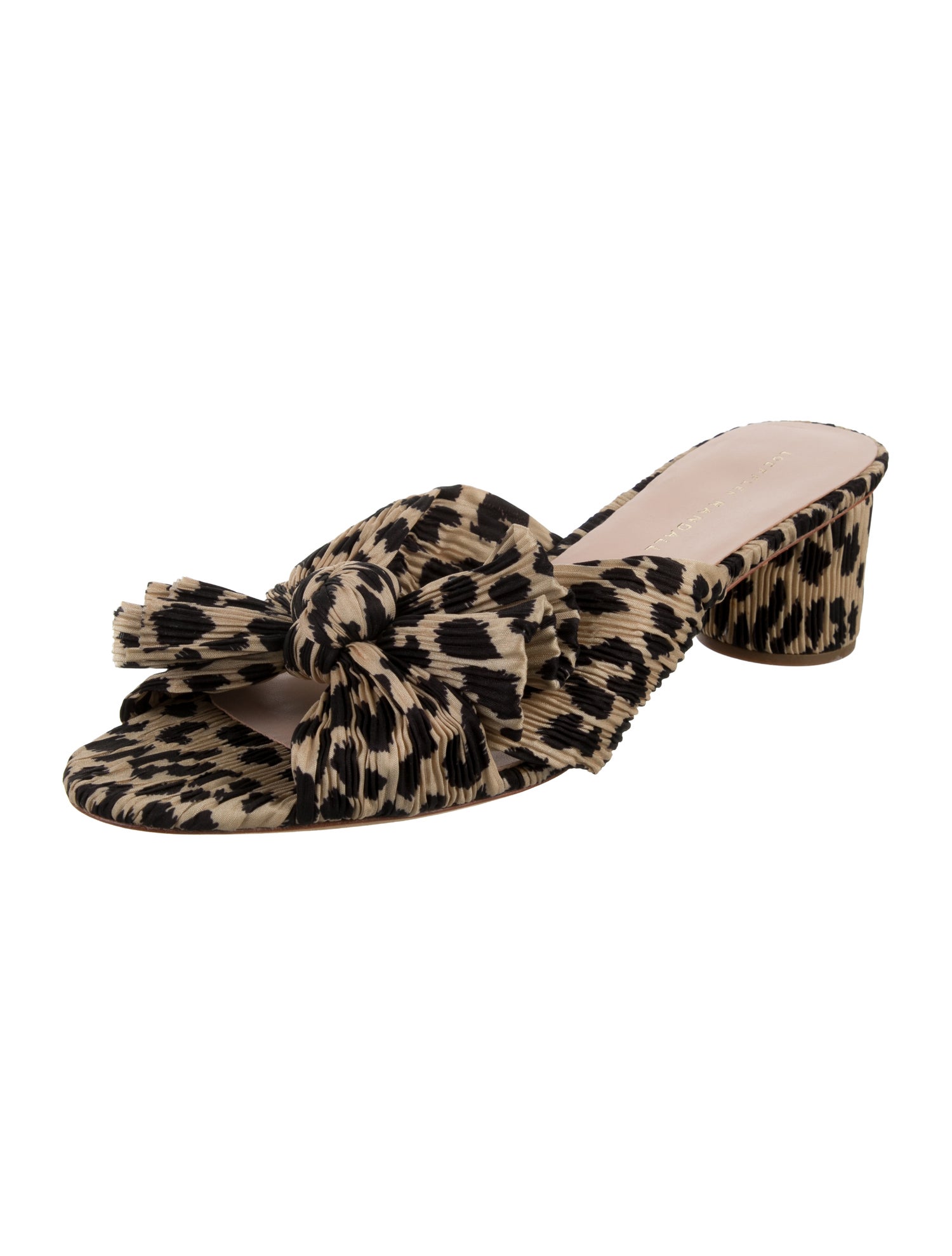 Loeffler Randall Animal Print Slides