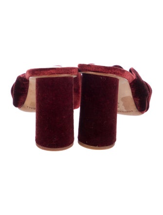 Loeffler Randall Velvet Slides