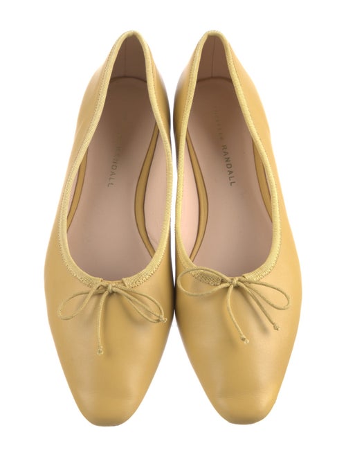 Loeffler Randall Leather Bow Accents Ballet Flats