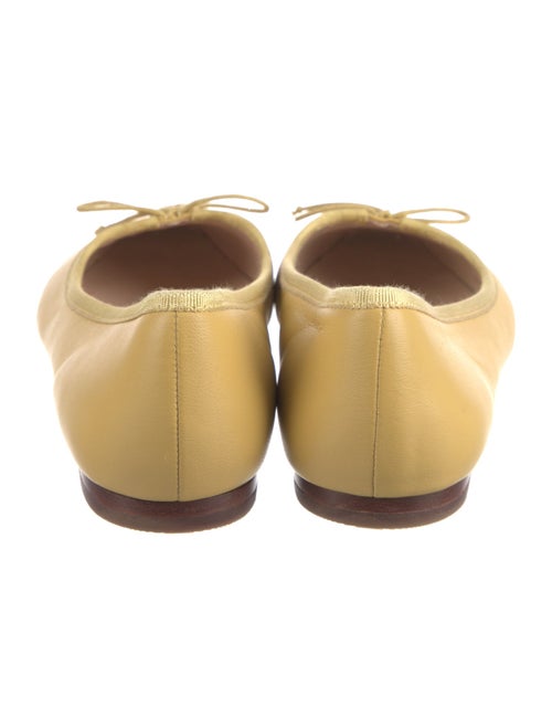 Loeffler Randall Leather Bow Accents Ballet Flats