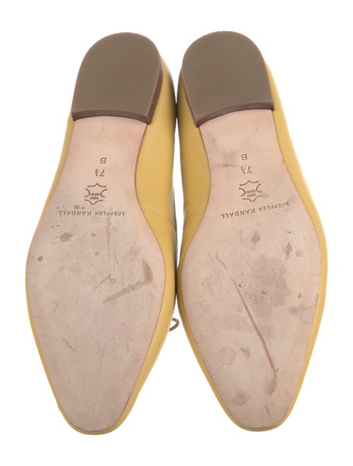 Loeffler Randall Leather Bow Accents Ballet Flats