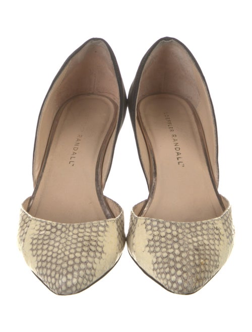 Loeffler Randall Snakeskin Animal Print D'Orsay Pumps