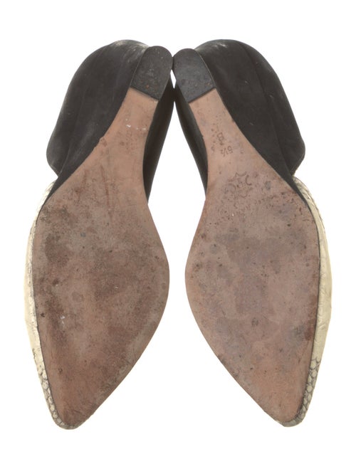 Loeffler Randall Snakeskin Animal Print D'Orsay Pumps