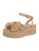 Loeffler Randall Raffia Bow Accents Espadrilles