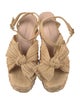 Loeffler Randall Raffia Bow Accents Espadrilles