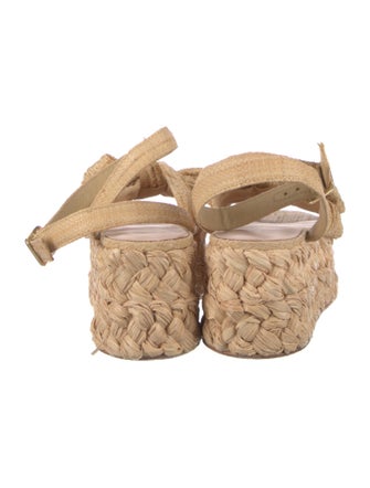 Loeffler Randall Raffia Bow Accents Espadrilles