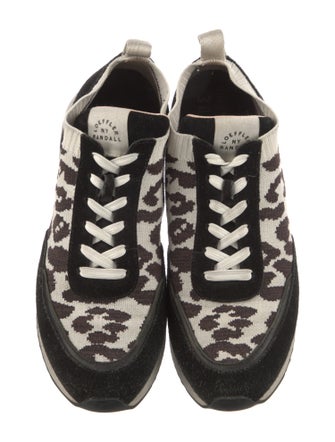Loeffler Randall Suede Animal Print Sneakers