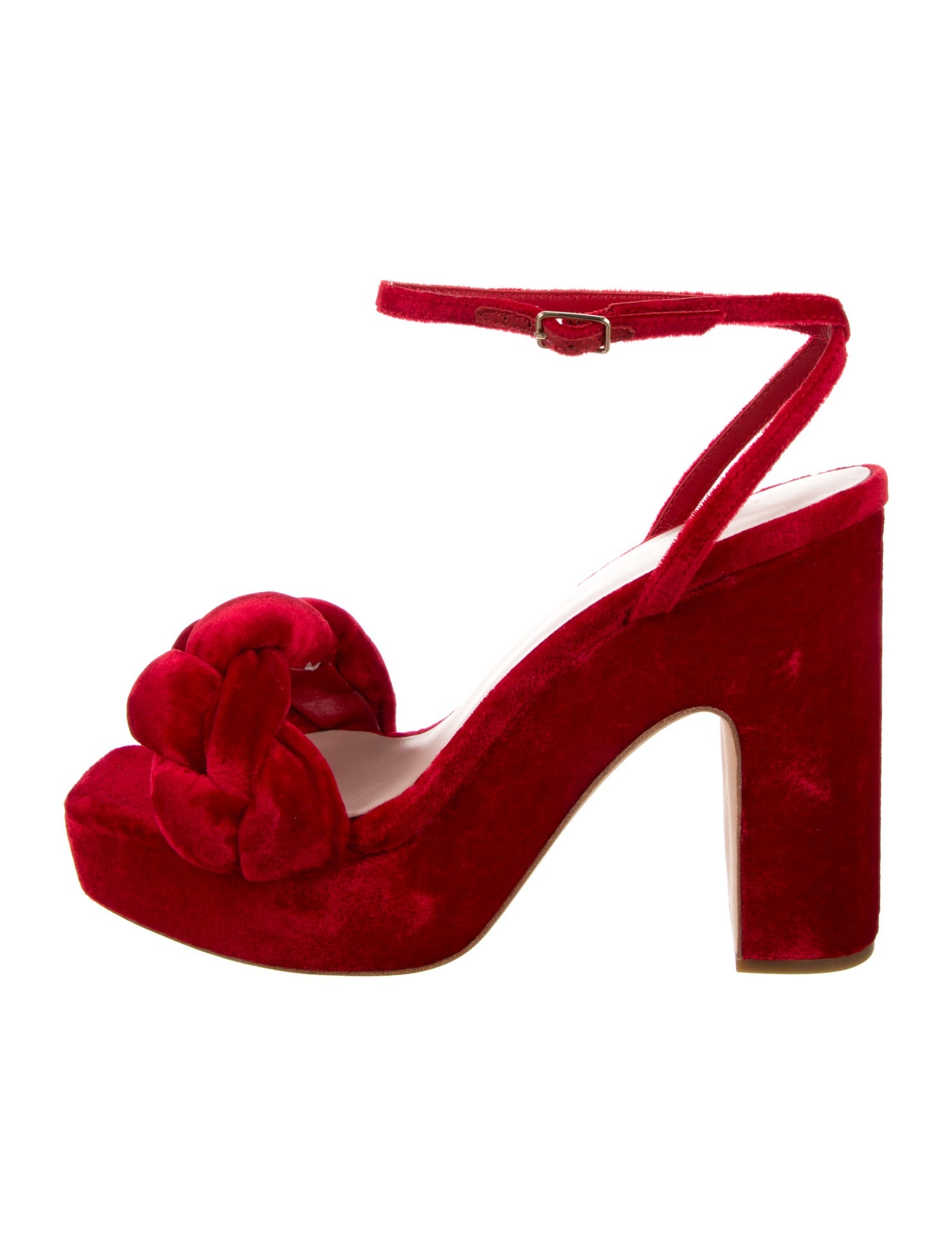 Loeffler Randall Velvet Braided Accents Sandals