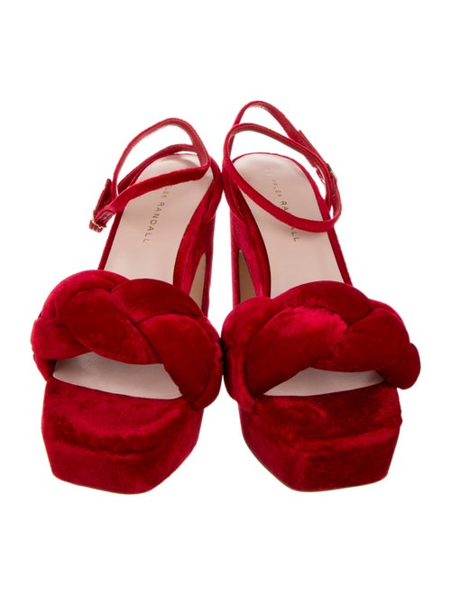 Loeffler Randall Velvet Braided Accents Sandals