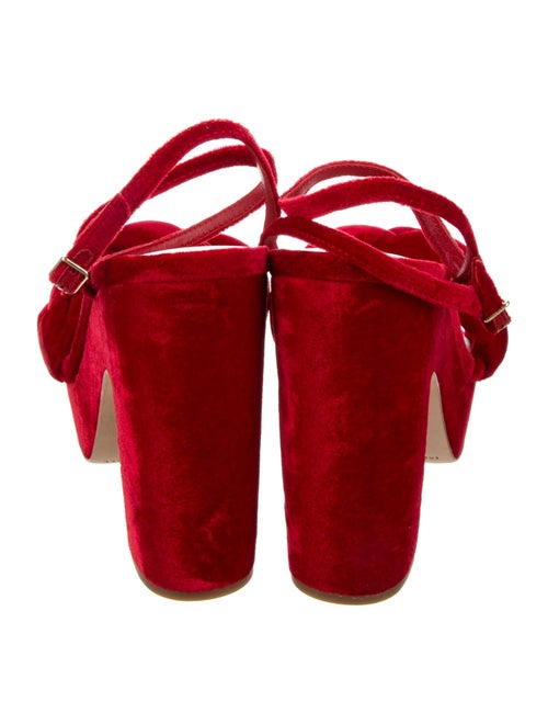 Loeffler Randall Velvet Braided Accents Sandals